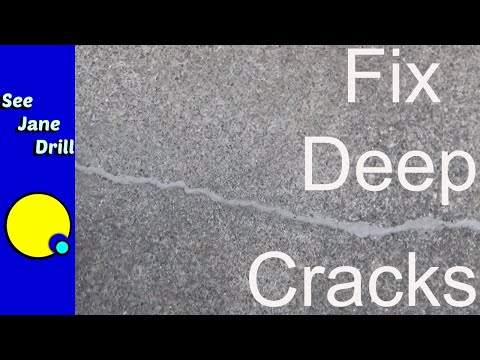 How To Fix Deep Cracks In Concrete W Slab