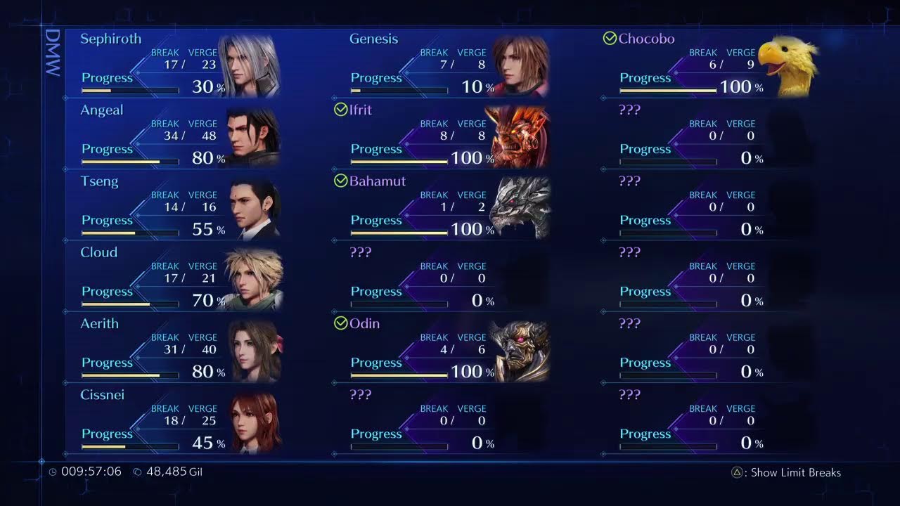 Streaming until i beat Behemoth King in ff7 Crisis Core