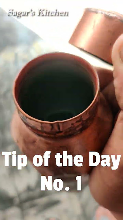 Cleaning the Copper Bottle from Inside