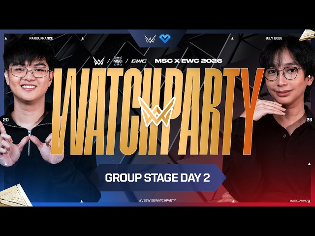 EWC 2026 MLBB | GROUP STAGE DAY 2 | VEEWISE WATCH PARTY