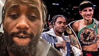 Terence Crawford CHECKS Errol Spence \& REACTS to Sebastian Furndora BLOODY BEATING of Tim Tszyu