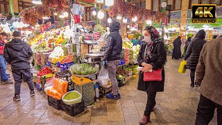Iran Market Tour[4k60fps]-Tajrish Bazaar in Northern Tehran