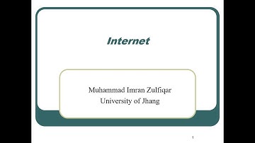 Basics of Internet (Part 1)