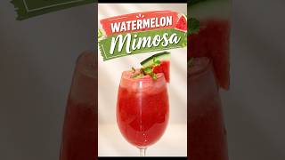 2-Min Watermelon Mimosa Recipe 🍹 Perfect Summer Cooler #shorts #drink #watermelon