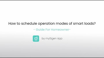 How to schedule operation modes of smart loads