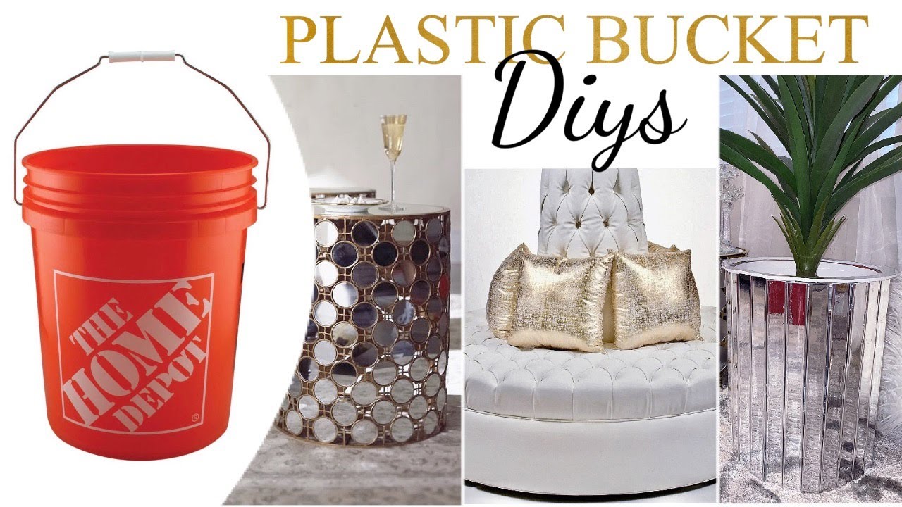 PLASTIC BUCKET DIYS THAT WILL GIVE YOUR HOME AN EXPENSIVE LOOK