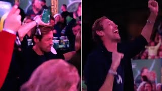 Peter Crouch downs pint, slams cup on head then dances sending Ally Pally fans wild at the darts