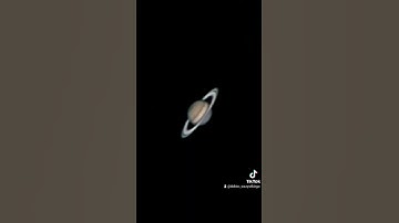 I pointed my telescope at Saturn 😮🪐 #astronomy #space