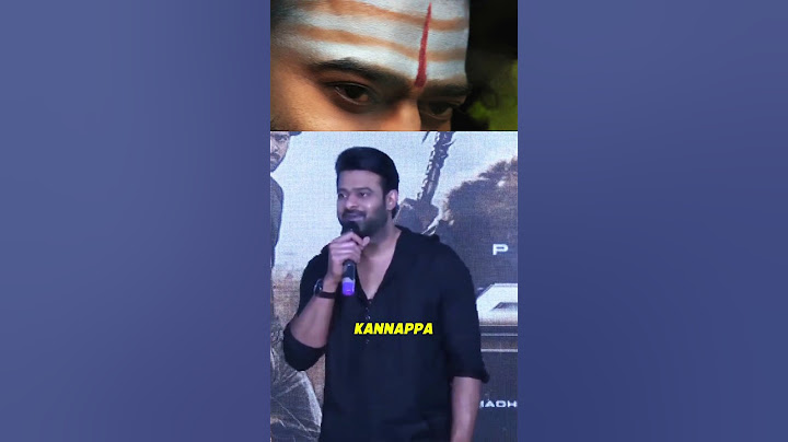 Prabhas About Kannappa🔥