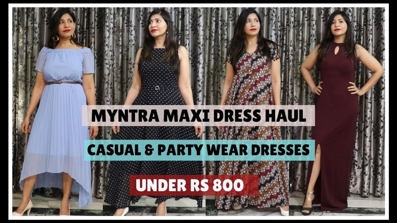 myntra maxi dress sale