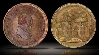 1860 Van Buren Presidential Residence Series Medal By George H. Lovett Ngc Ms66Rb Colorful