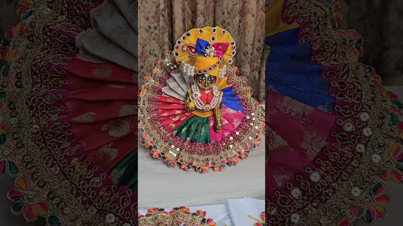 Holi special multicolour dress for Laddu gopal #shorts #laddugopal #kanhaji #radhakrishna