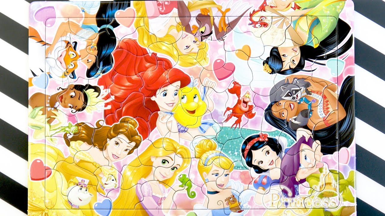 Disney Princess Puzzle Disney Princess And Friends For Kids ディズニープリンセス パズル ディズニープリンセスとなかまたち 子供向け Youtube