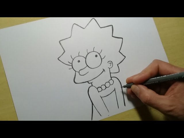 Como Desenhar a Lisa Simpson Hippie 