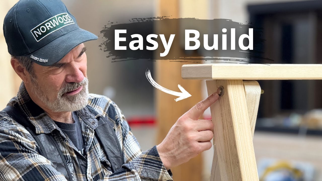 💪 DIY Foldable Sawhorses – Strong, Simple & Space-Saving! 🔥🛠️