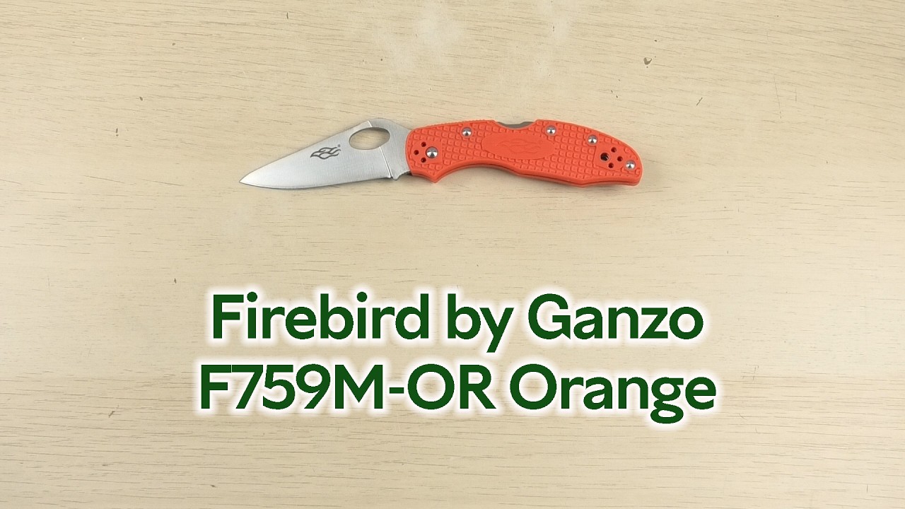 MEME(藤川）@handmadeＮｏ1723 オレンジ＆シルバーブリオン Карманный нож Firebird by Ganzo F759M-OR Orange (F759M-OR) – фото