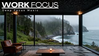 Chill Work Music - Focus Music for Deep Work & Productivity Flow - Elevate Your Work - Ocean Waves