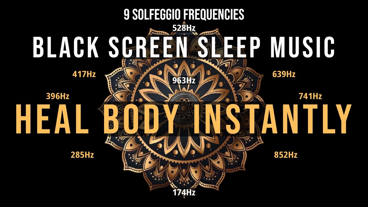 Black Screen Sleep Music ☯ 528 Hz Miracle Tone ☯ Cụm tiêu đề Music ...
