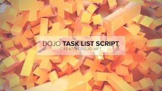 Dojo Task List Script Demo Tutorial (Free After Effects Script) screenshot 2