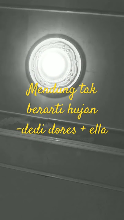 mendung tak berarti hujan -dedi dores  ella #shorts #nostalgia