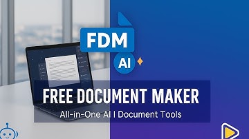 Free Document Maker — 30+ Free AI Tools for Documents, PDFs, Images, Audio & Video (No Signup)