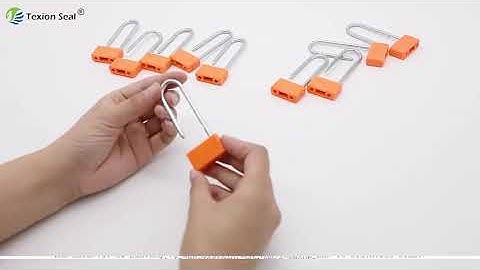 Security plastic padlock seals in China TX-PL301  #plastic #securityseal #padlock #container