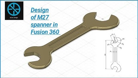 How to Design a Spanner in Fusion 360 | Beginner CAD Tutorial