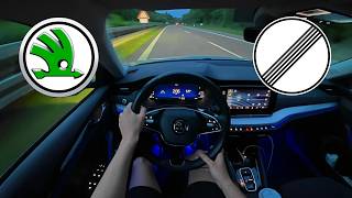 48min TOP SPEED POV Drive on German Autobahn Skoda Octavia IV 2.0 TDI 115PS🚀
