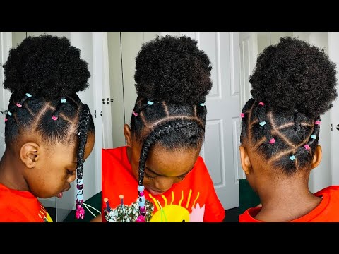 🔥QUICK & EASY RUBBER BAND HAIRSTYLE ON NATURAL HAIR / TUTORIALS /  Protective Style / Tupo1 