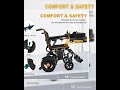 Foldable Lightweight 500W Dual Motor Electric Wheelchair