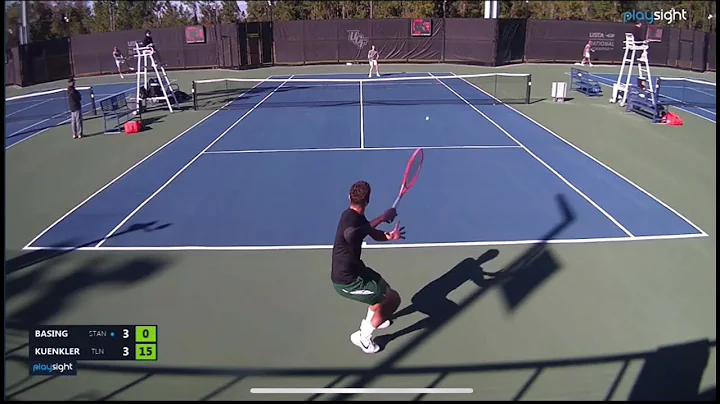 Stanford Max Basing, Alexandre Rotsaert, Arthur Fery vs Tulane players