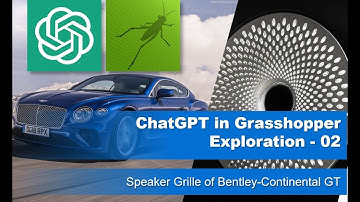 ChatGPT on Grasshopper | Future of patterning | Vol -2 | Speaker Grille of Bentley - Continental GT
