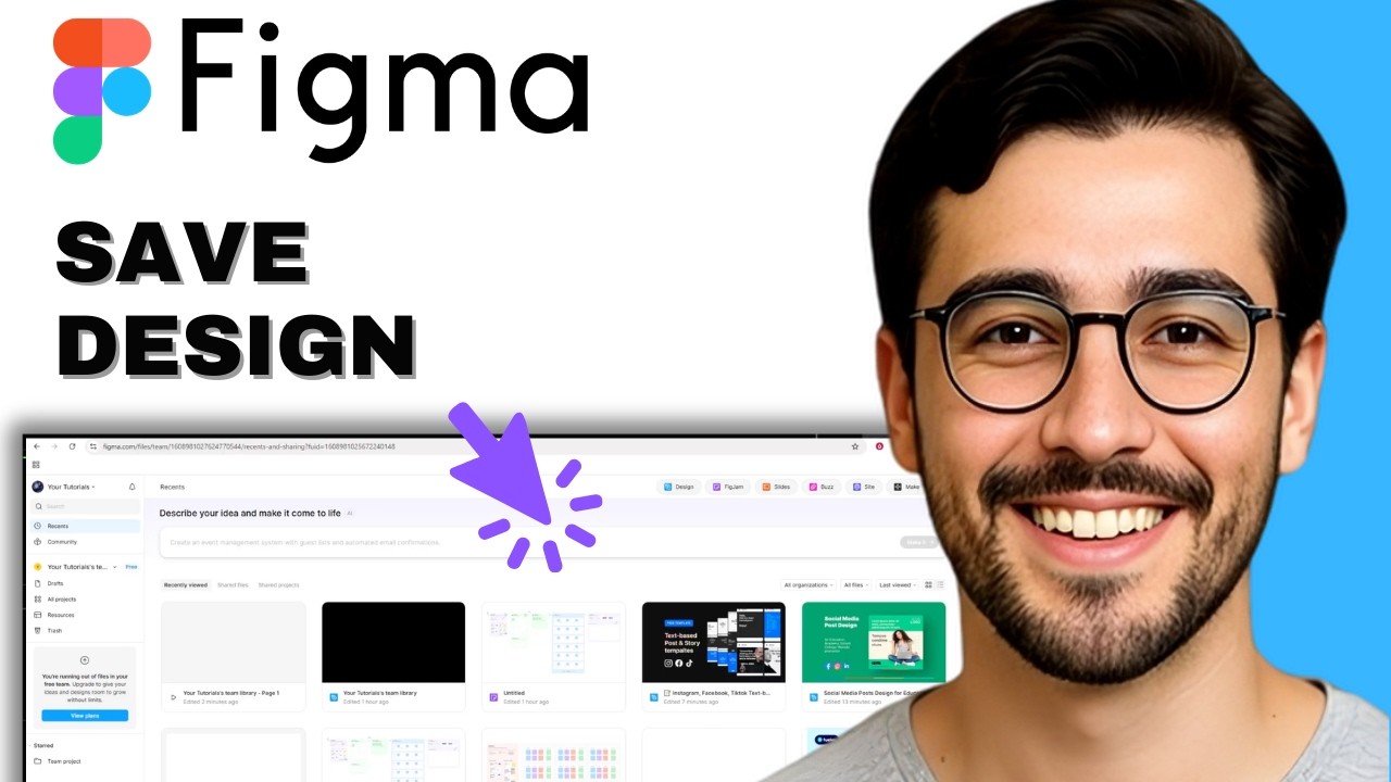 How To Save a Figma Design File - Easy Guide (2026) - YouTube
