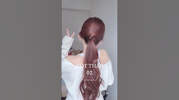 Cách cột tóc thấp nhưng không bị đơn điệu đây ạ #hairstyle