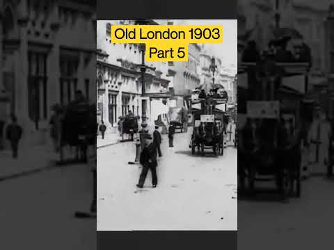 Old Footage of Vintage London Taxi in 1903 #shorts #shortsfeed #london #history