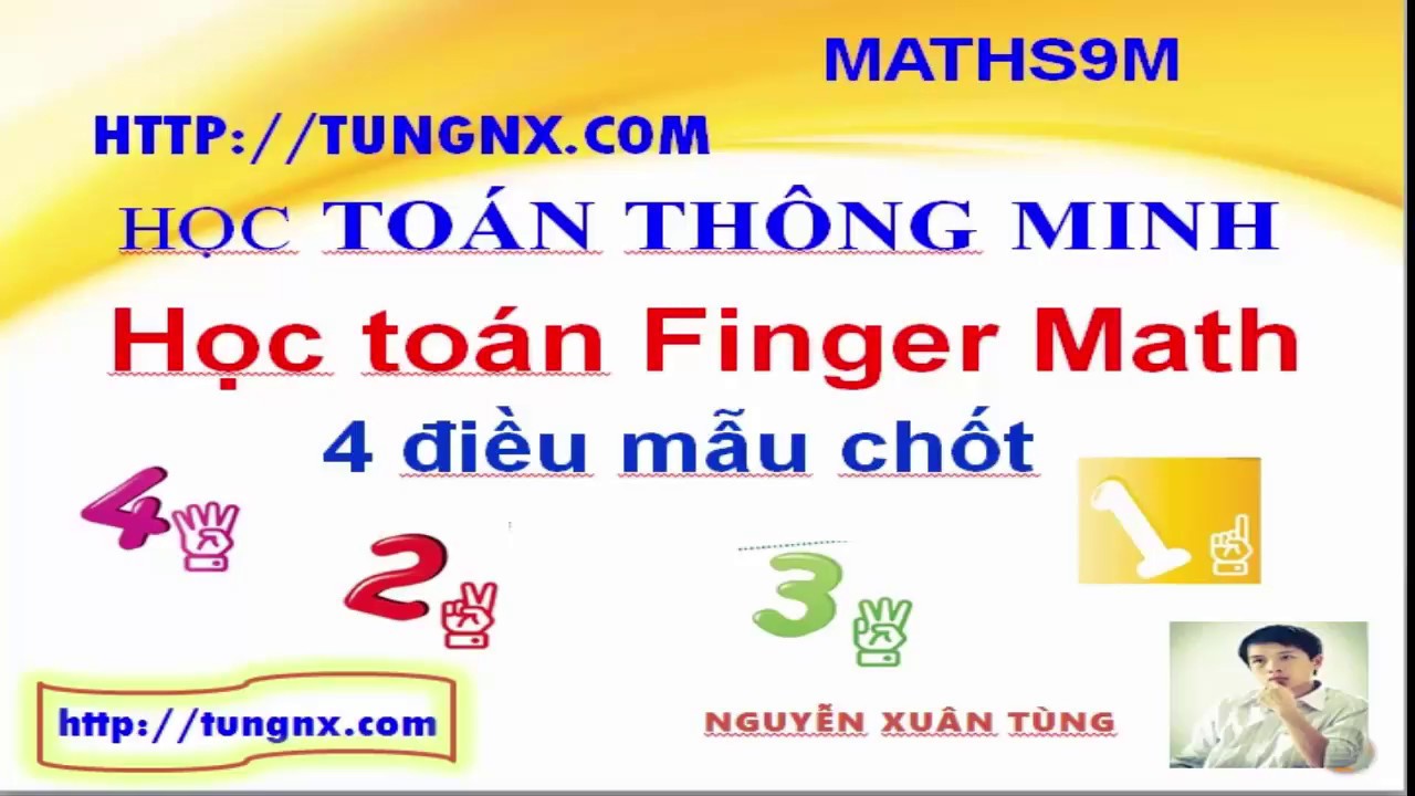 Học toán Finger math | 4 điều mẫu chốt quan trọng | Dạy toán cho bé ...