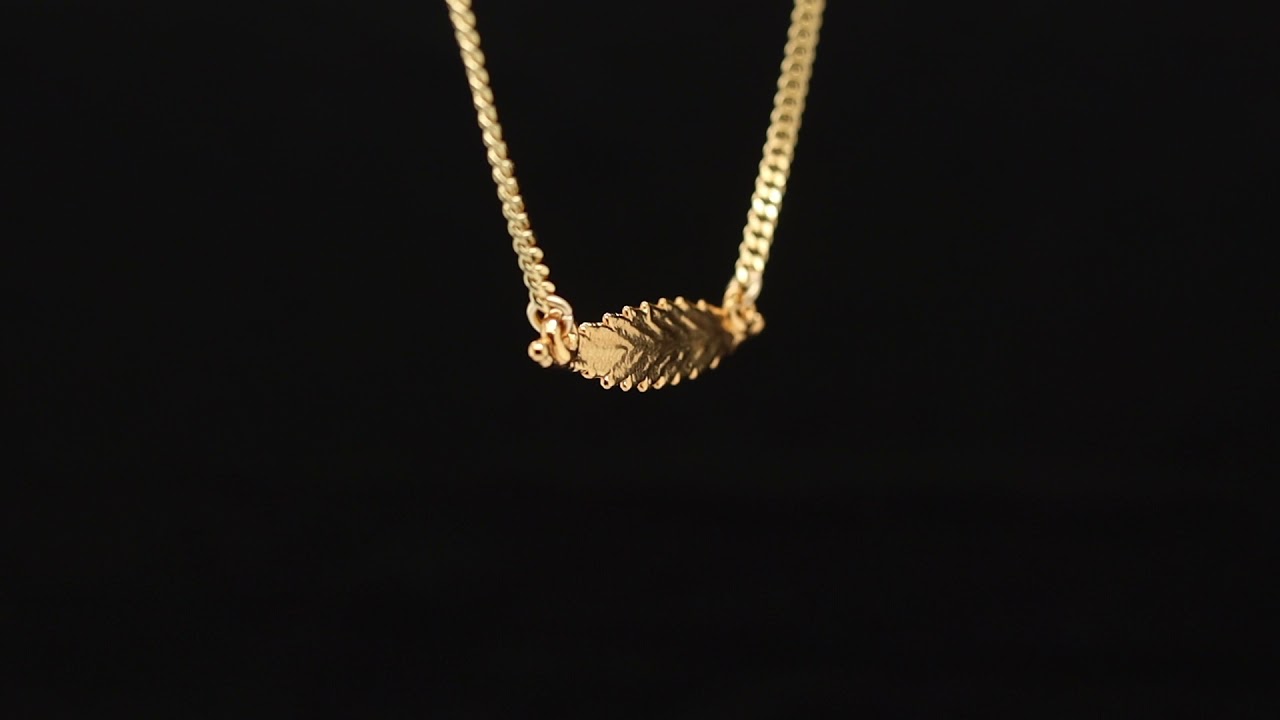 24k Cannabis Leaf Necklace