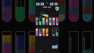 water color sort level 220 walkthrough solutions iOS
