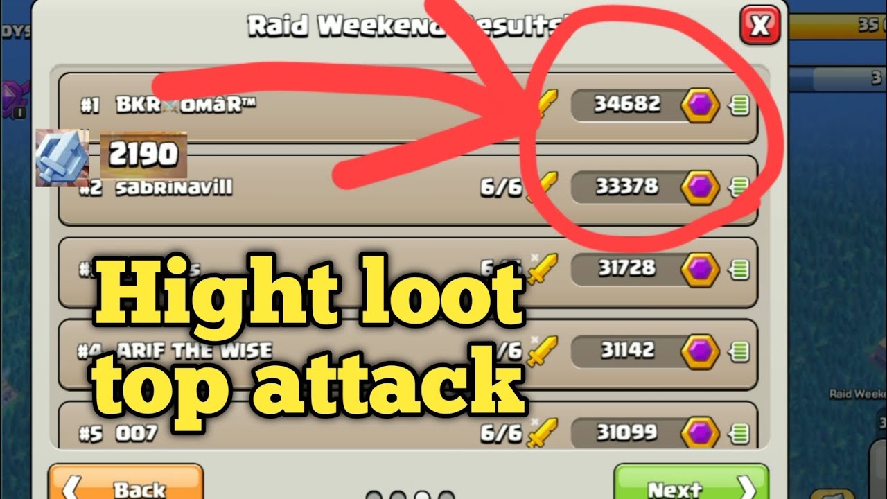 get high loot clan capital raid weekend clash of clans