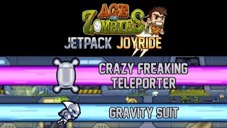 Jetpack Joyride : Age of Zombies | Gravity Suit & Teleporter Gameplay! screenshot 1