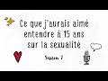 7x01  ce que jaurais aim entendre  15 ans sur la sexualit  marion