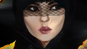 Wednesday Speedpaint on Procreate (Because AI Can’t Make Everything)