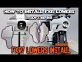 How to fxrt lowers install  harley m8 softail