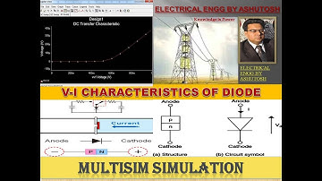 VI CHARACTERISTICS CURVE OF A DIODE| MULTISIM SIMULATION | TUTORIAL VIDEO | MULTISIM ANALYZER |