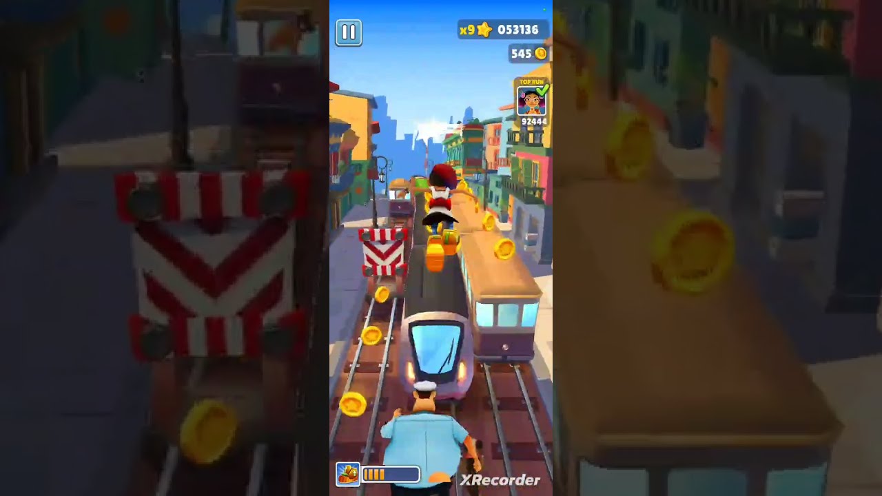 Subway Surfers, but if I touch the ground the video ends 