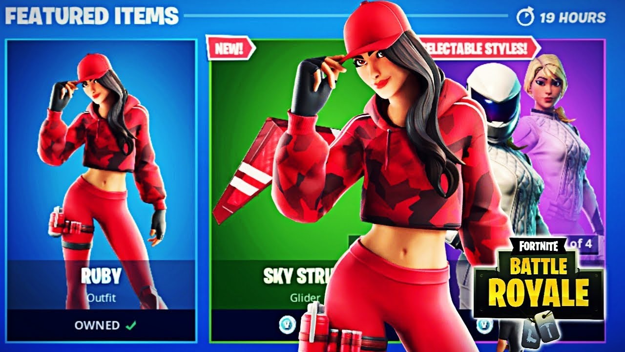 NEW RUBY SKIN + STRIPE SLICER PICKAXE + STRIPE STRIPE GLIDER NEW ...