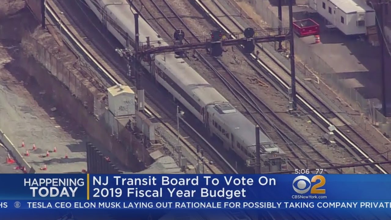 NJ TRANSIT Board To Vote On 2019 Fiscal Year Budget