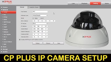 CP PLUS IP CAMERA CONFIGURATION SETUP USING LAPTOP