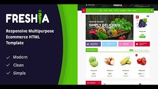 Freshia Responsive Ecommerce HTML Template | Themeforest Website Templates and Themes