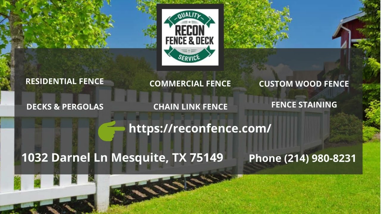 Fence Service Offer By Recon Fence Company | Plano, Allen, Dallas & Richardson & North Texas